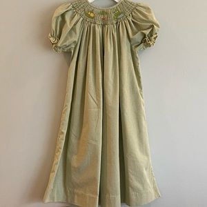 Army Child Girls Smocked dress by Be Mine Size 6